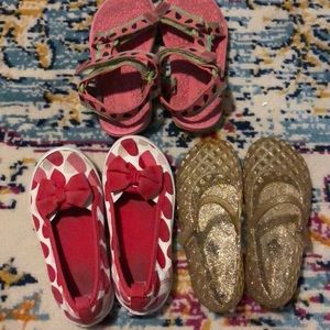 Girls size 10 shoe lot